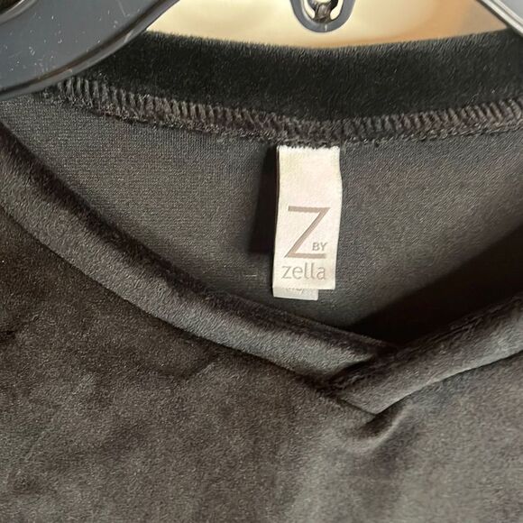 Zella Girls Black Velour Pullover Sweatshirt XS - Picture 4 of 8